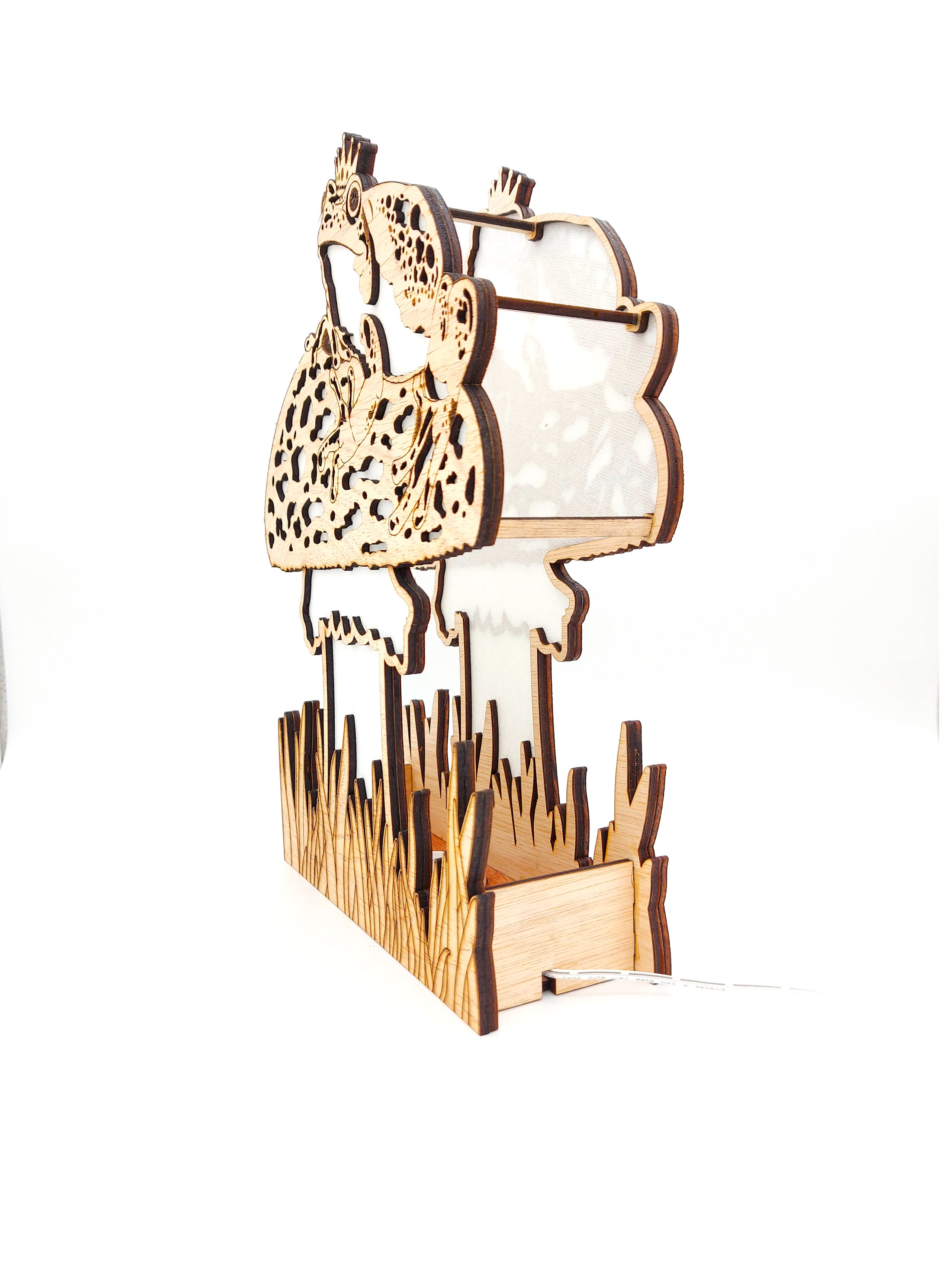 Painted Frog Prince Broga Lamp Bluebell Peak Designs